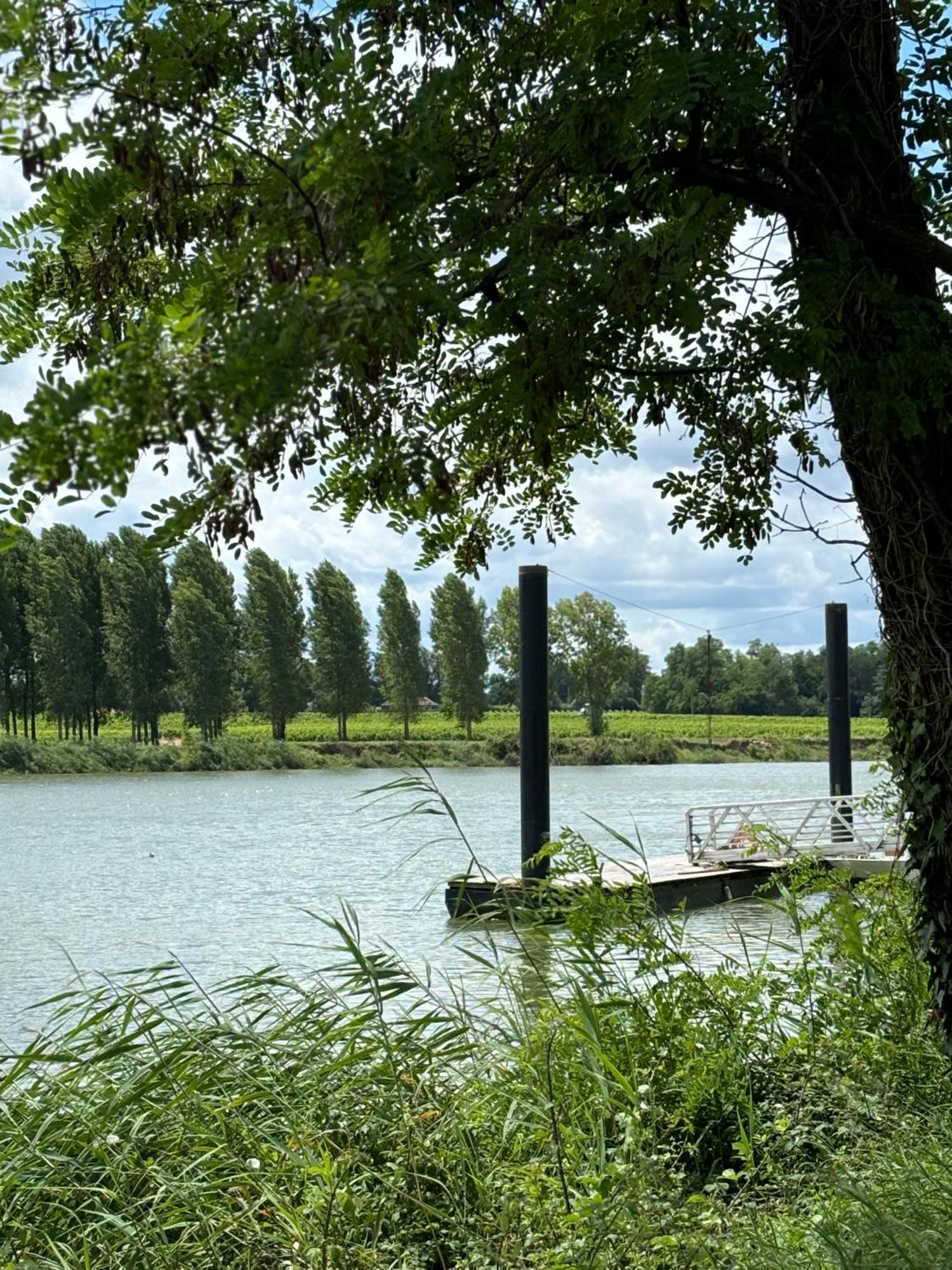 Grand Gite Avec Piscine Maison Port Valade Tabanac Exterior foto
